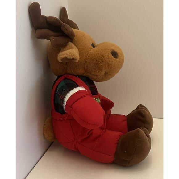 Dan Dee Collector’s Choice Moose Christmas Santa Helper Stuffed Animal Plush Toy - Picture 3 of 9